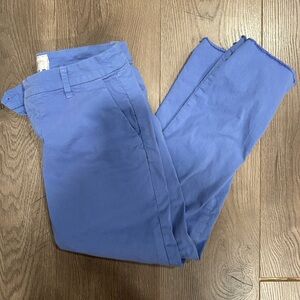 Frank & Eileen Wicklow Pants Italian Chino Cropped Cotton Twill Periwinkle 2
